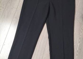 Essentials, Spodnie damskie, eleganckie w kant, garniturowe, proste nogawki