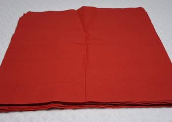 Serwetki czerwone gładkie, 39,5x40,8cm, 20szt (Kreatywne)