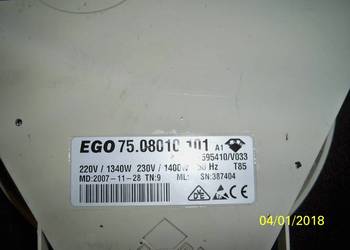 Indukcyjne pole grzewcze EGO 75.08010.101