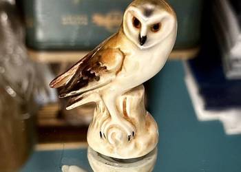 Figurka Sowa płomykówka porcelana Goebel