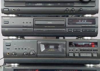 Technics: amplituner, odtwarzacz cd, odtwarzacz kaset, korektor dźwięku