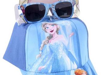 Zestaw Czapka Okulary Przeciwsłoneczne UV Kraina Lodu Frozen