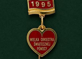 Złote Serduszko WOŚP z 1995 roku – Nr 580 (Unikat Kolekcjonerski)
