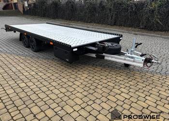 Przyczepa laweta aluminiowa 5,5m x 2,1m Blackline PRO (4,5m / 5m / 6m)