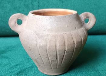 Ceramiczny ozdobny wazon vintage retro