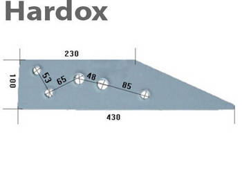Płoza krótka HARDOX 110211/L części do pługa EBERHARDT