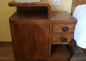 Szafki nocne lata 60. Vintage / Mid-Century orzech (2 szt.) – Zabrze