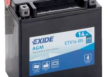 Akumulator motocyklowy 12V/14Ah YTX16-BS EXIDE