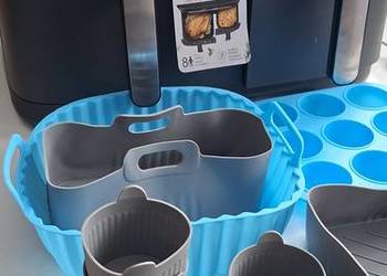 Silikonowe i papierowe foremki do frytkownicy beztłuszczowej 110 szt