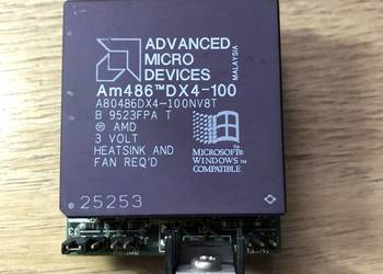 Procesor Am486 DX4-100 plus Adapter PGA-DX4/2 CPU