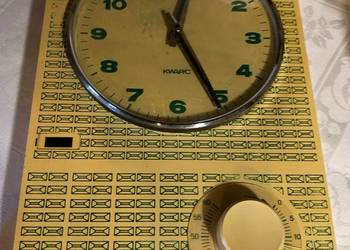 METRON Zegar Kuchenny z Minutnikiem PRL Vintage