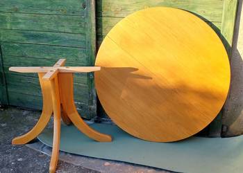 Stół okrągły rozsuwany drewniany