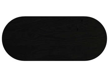 Blat do stołu brązowy 140x60x2 cm lite drewno dębowe owalny WM-4009080