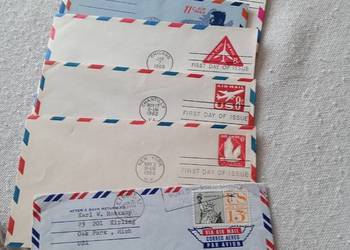 Koperty lotnicze z pierwszego dnia obiegu USA
