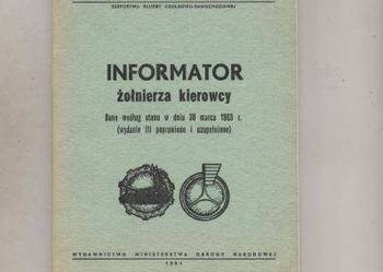 Informator żołnierza kierowcy