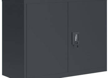 Szafa na dokumenty antracytowa 90x40x110 cm stalowa WM-3188328
