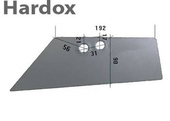 Lemiesz przedpłużka HARDOX 969192/L części do pługa KRONE