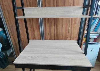 Regał, biurko z półkami dąb sonoma stan idealny