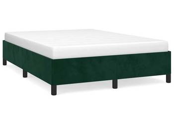 vidaXL Rama łóżka bez materaca, ciemnozielone, 140x190 cm(SKU:347321)