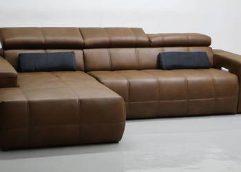 TBŁ DESIGN narożnik regulowane zagłówki rogówka sofa kanapa tkanina
