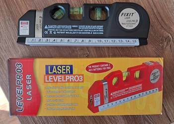 nowa poziomica level pro3 laser, 3w1 poziomica, laser, metrówka.
