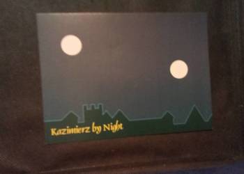Pocztówka Kazimierz by night na motywach utworu dwa księżyce