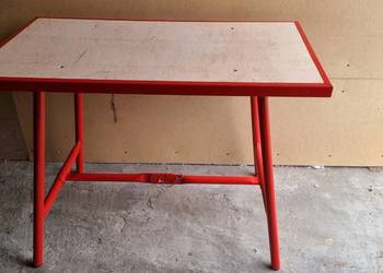 Stół Roboczy Składany Czerwony 1200x700x40