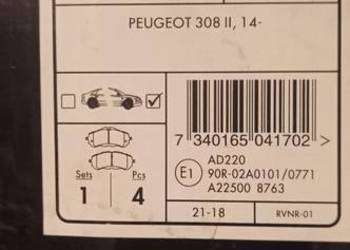 Klocki hamulcowe Peugeot 308
