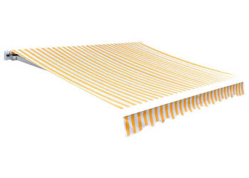 Tkanina do markizy pomarańczowo-biała 500 x 300 cm WM-143707