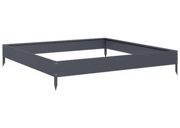 Podwyższona donica antracytowa 100x100x185 cm stal WM-851012