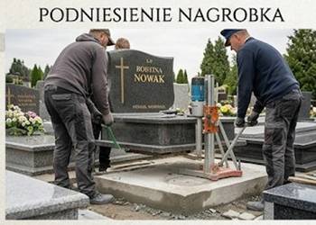 Podniesienie pomnika, Cmentarz Wrocław, Działkowa, Świętego Maurycego