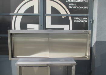 NOWA Szafka Wisząca Stal Nierdzewna Drzwi Suwane 160/40/60