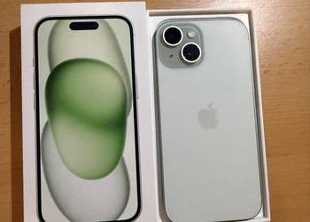 iPhone 15 128GB Green | STAN IDEALNY / IGŁA! | Pudełko + Etui