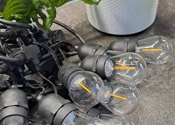 Girlanda świetlna ogrodowa nowa na żarówki dł. 10m 230V