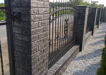 Ogrodzenia, ala klinkier,imitacja kamienia, stara cegla