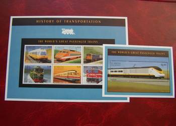 St. Vincent 1995 MNH Transport Pociągi Kolej