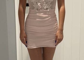 Bershka śliczna sukienka marszczenia 34 XS