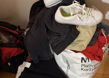 Paczka ubrań męskich róż. M i L