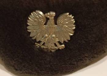 Czapka milicyjna uszatka z prl-u. Oryginał.