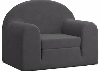 vidaXL Kanapa dla dziecka, rozkładana, antracytowa(SKU:357018)