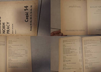 1. wydanie „Katalog norm pracy” Część 14 - nakład 1500 egzemplarzy!