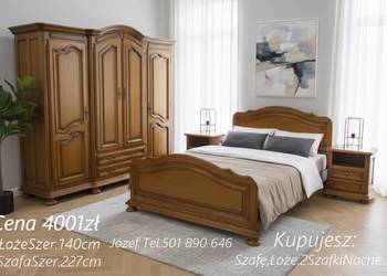 Piękna Sypialnia Dębowa - meble-do-sypialni