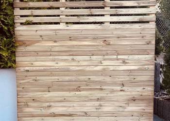 Solidny Lity Płot Deskowy Pergola Drewniana Płoty Drewniane