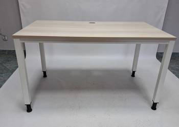 Biurko proste Balma 140x80 biała rama - duża ilość