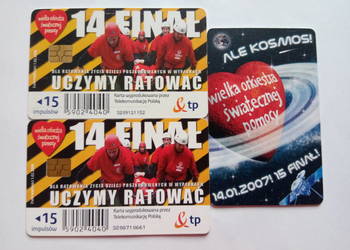 Karty telefoniczne 14 i 15 finał WOŚP, 15 impulsów