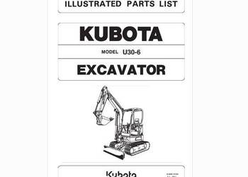 Kubota U30-6 minikoparka katalog części zamiennych PL