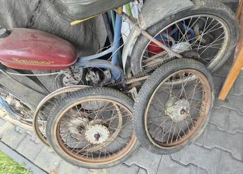 Romet komar koło przód opona stomil duet degum kwiatek