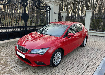 Seat Leon III 1.6 TDI 105KM Hatchback 5D Czerwony Piękny Alufelgi PDC