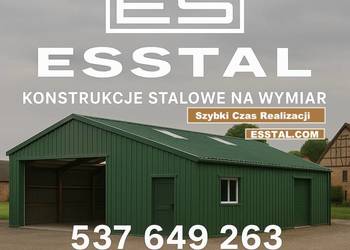 GARAŻ BLASZANY Duża Hala Magazyn| Wiata Garażowa  Zadaszenie – ESSTAL-