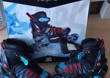 Sprzedam łyżworolki - line skates, cool slide,black. rozm.M